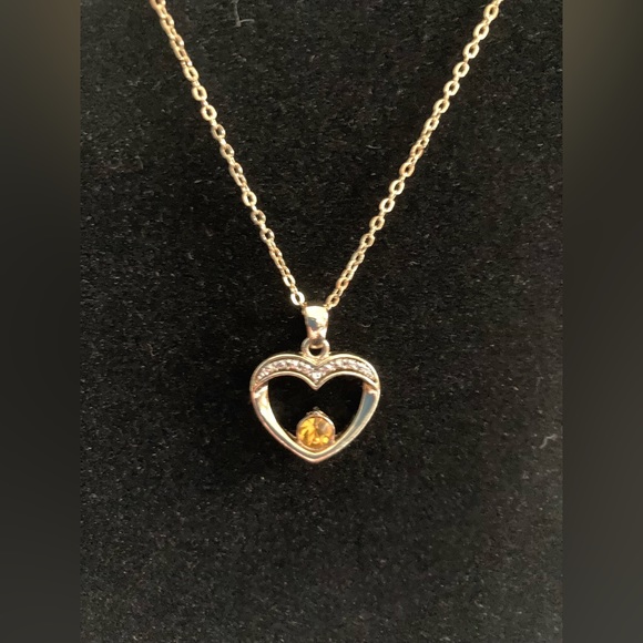 GP over basemetal Topaz CZ, 7 clear crystal elements 16”+3” ext Gift box for Mom - Picture 3 of 5